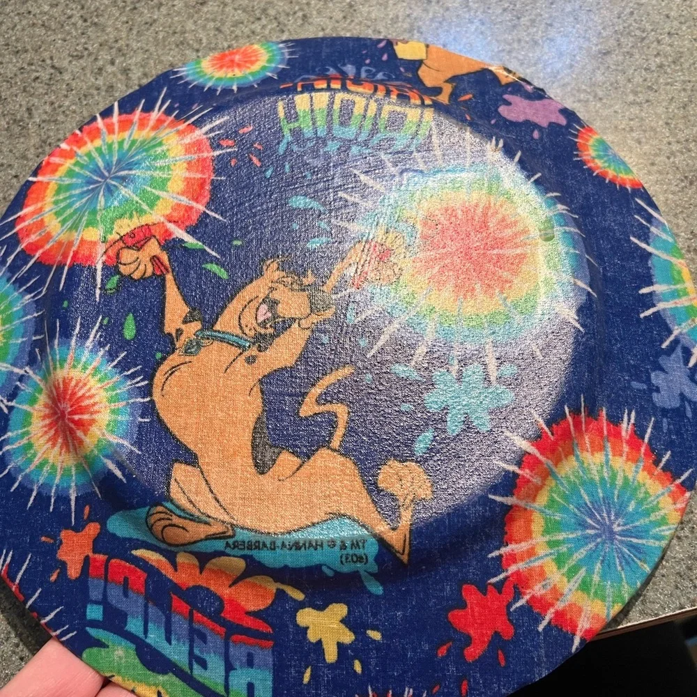 Handcrafted Scooby Snack plate. Glass